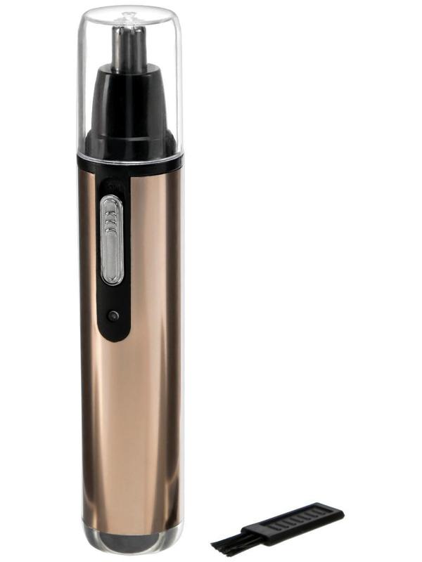 Триммер для волос Luazon LTRI-02, для носа/ушей, АКБ, золотистый