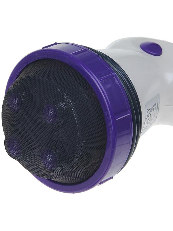 Массажёр для тела Galaxy GL 4942, электрический, 50 Вт, 5 насадок, 3 скорости, 220 В, фиолет.