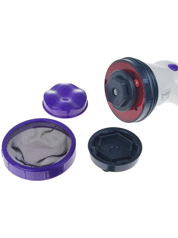 Массажёр для тела Galaxy GL 4942, электрический, 50 Вт, 5 насадок, 3 скорости, 220 В, фиолет.