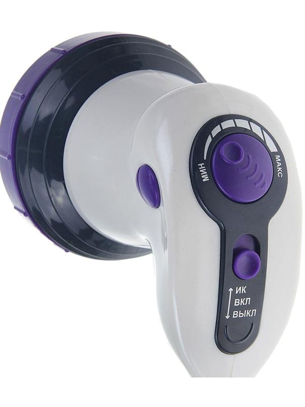 Массажёр для тела Galaxy GL 4942, электрический, 50 Вт, 5 насадок, 3 скорости, 220 В, фиолет.