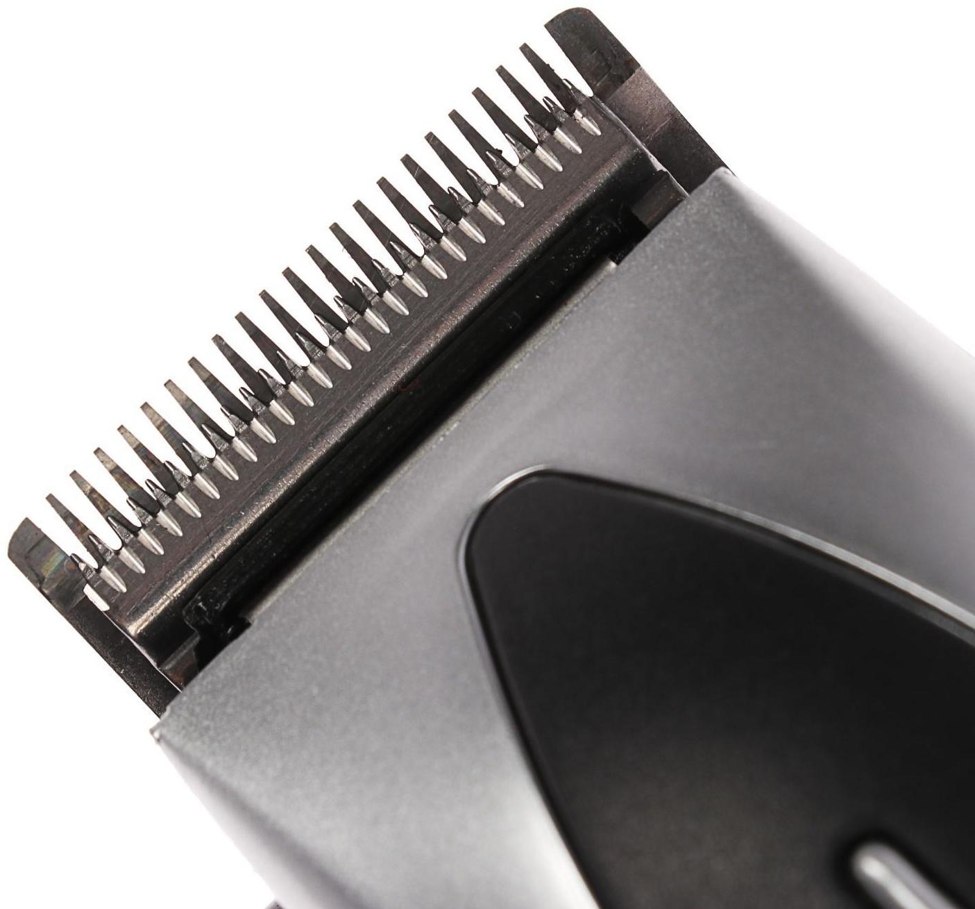 Машинка для стрижки Luazon LTRI-12, 15 Вт, 3/6/10/12 мм, 220 В, серебристая