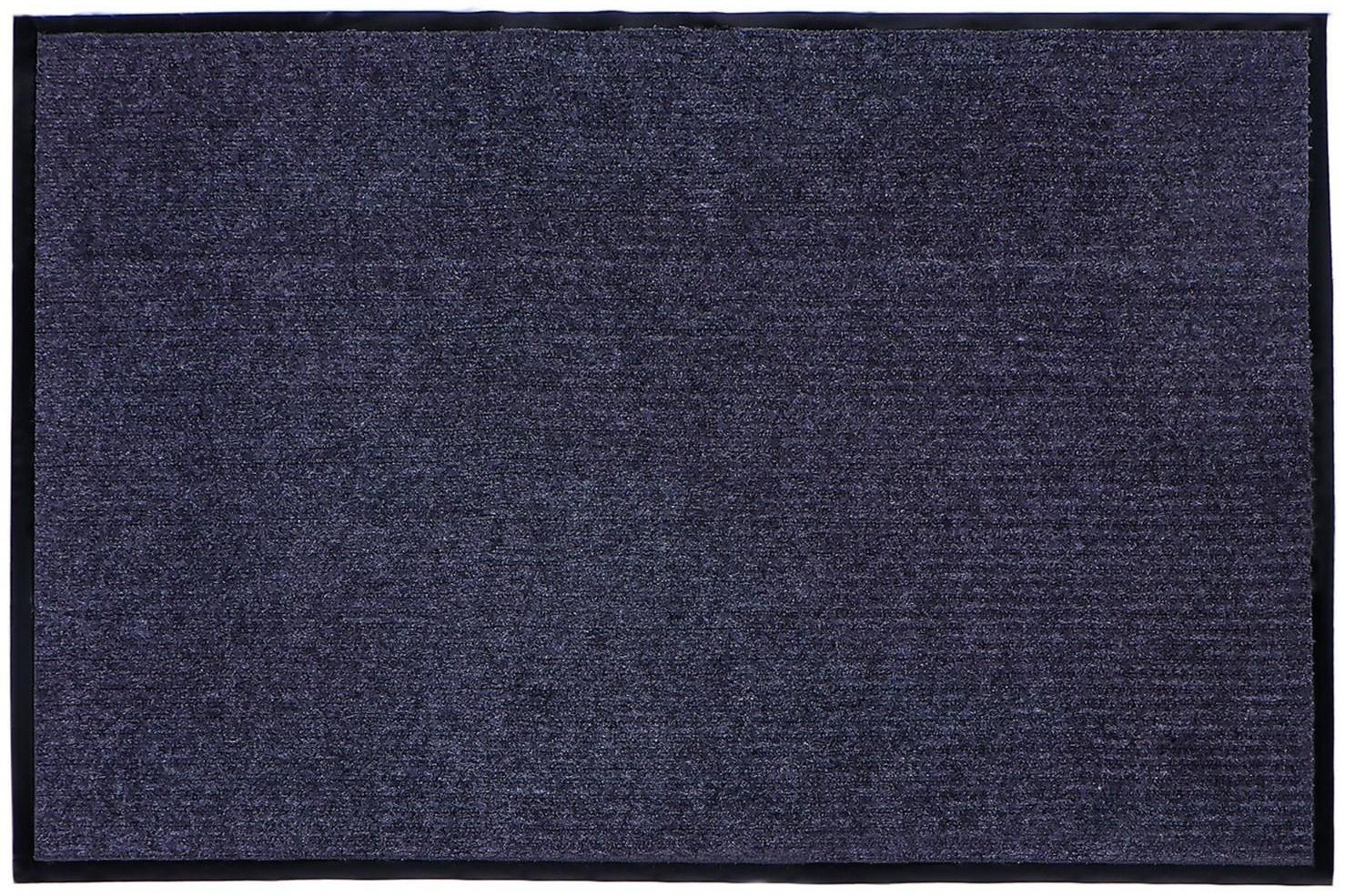 Коврик придверный влаговпитывающий, ребристый, «Стандарт», 80×120 см, цвет серый