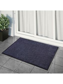 Коврик придверный влаговпитывающий, ребристый, «Стандарт», 80×120 см, цвет серый
