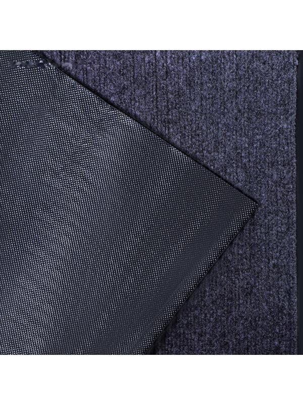 Коврик придверный влаговпитывающий, ребристый, «Стандарт», 80×120 см, цвет серый