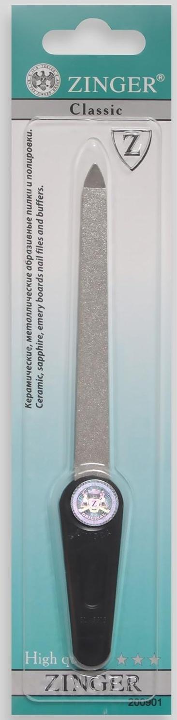 Пилка металлическая для ногтей, 16,5 см, на блистере, цвет чёрный, F-7-3