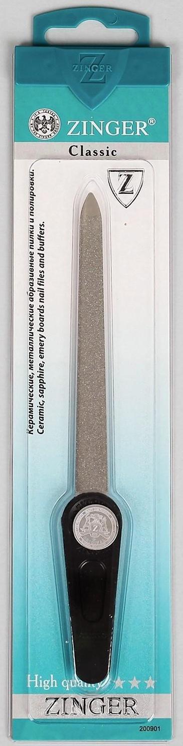 Пилка металлическая для ногтей, 16,5 см, на блистере, цвет чёрный, F-7-3