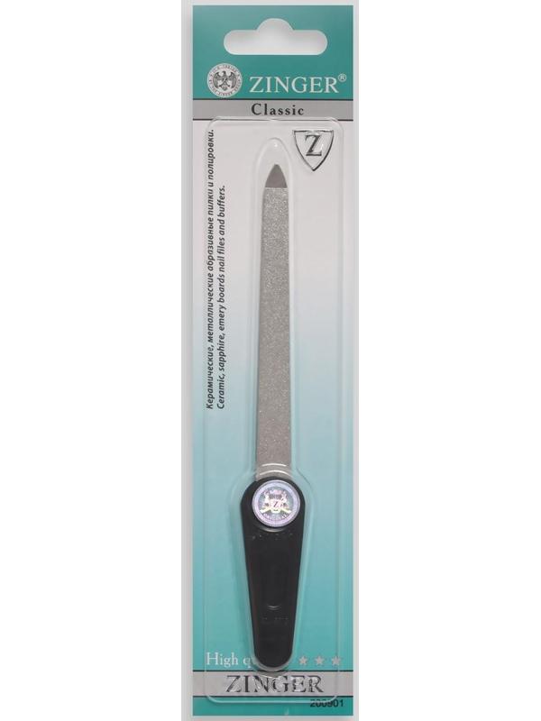 Пилка металлическая для ногтей, 16,5 см, на блистере, цвет чёрный, F-7-3