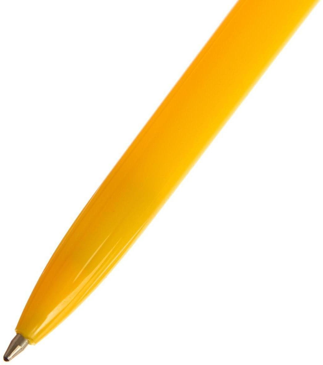 Ручка шариковая Calligrata, автоматическая, стержень синий, рифлёный грип, МИКС