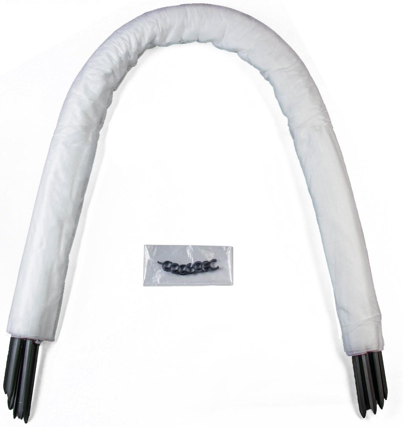 Парник прошитый, длина 6 м , 7 дуг из пластика, дуга L = 2 м, d = 20 мм, спанбонд 35 г/м², Reifenhäuser, «Ленивый»