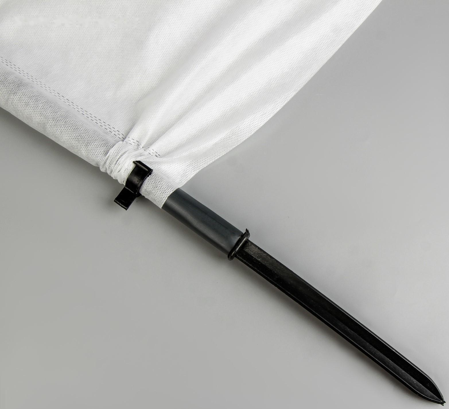 Парник прошитый, длина 6 м , 7 дуг из пластика, дуга L = 2 м, d = 20 мм, спанбонд 35 г/м², Reifenhäuser, «Ленивый»