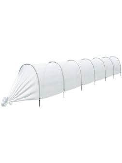 Парник прошитый, длина 6 м , 7 дуг из пластика, дуга L = 2 м, d = 20 мм, спанбонд 35 г/м², Reifenhäuser, «Ленивый»