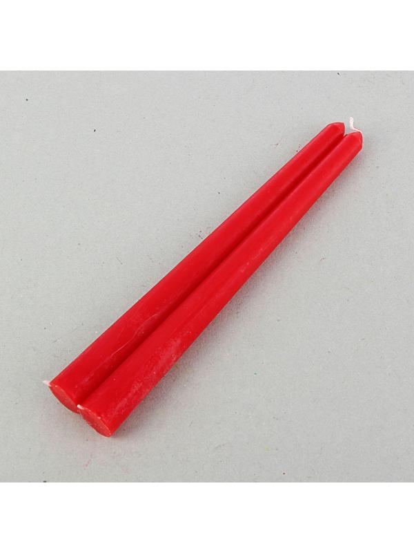 Набор свечей античных, 2,2х 25 см, 2 штуки, красный