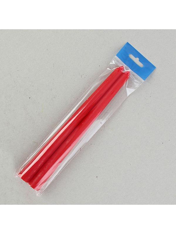 Набор свечей античных, 2,2х 25 см, 2 штуки, красный