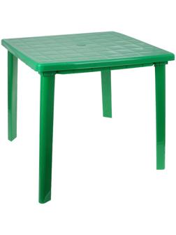 Стол квадратный, размер 80 х 80 х 74 см, цвет зелёный