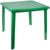 Стол квадратный, размер 80 х 80 х 74 см, цвет зелёный