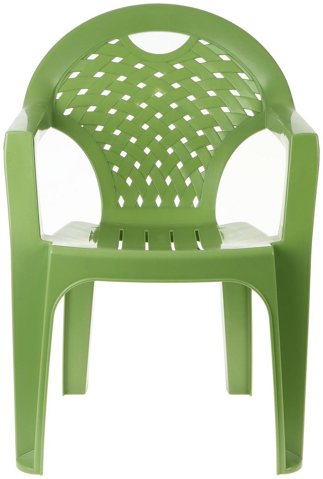 Кресло, 58,5 х 54 х 80 см, цвета микс (зелёный)