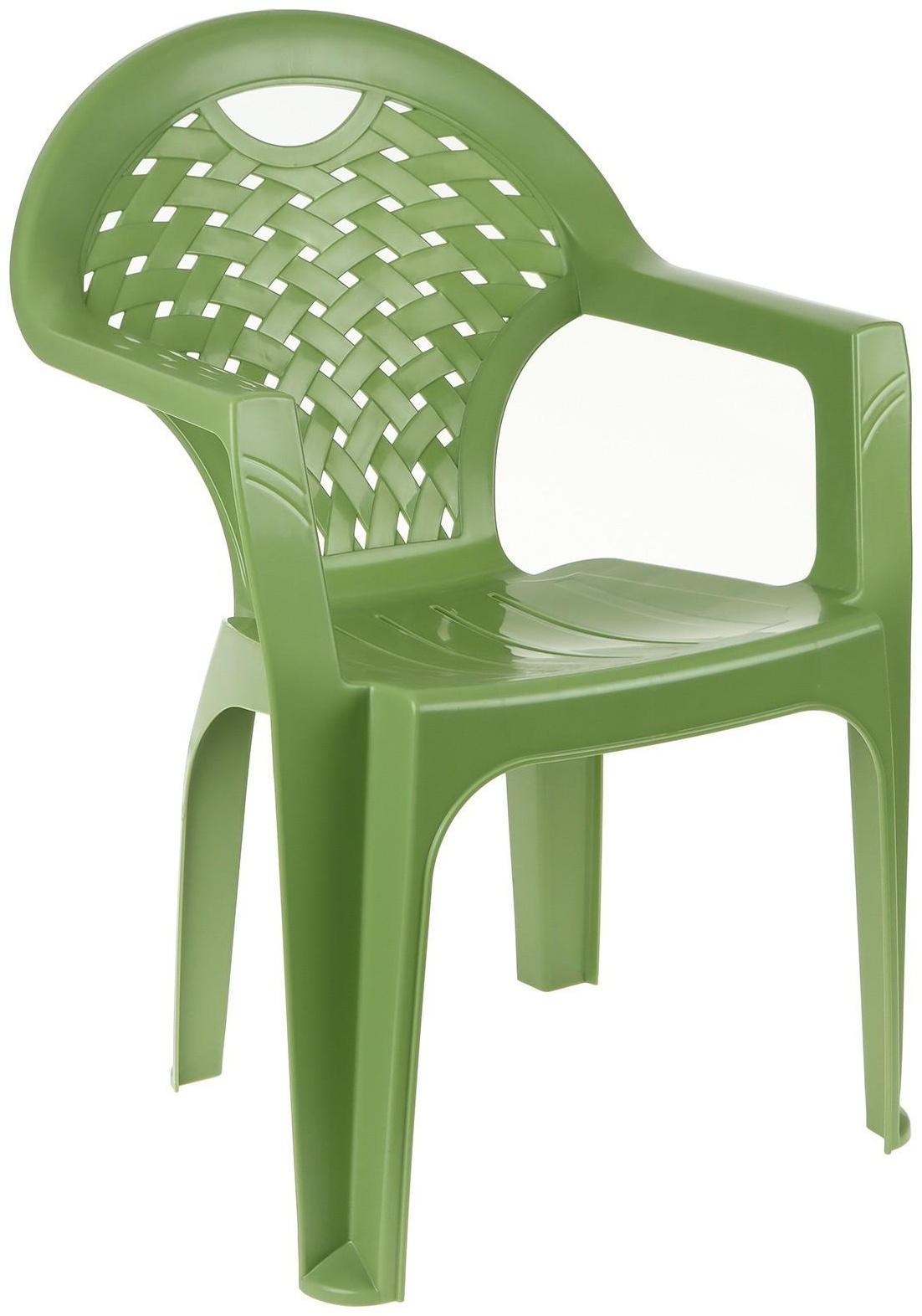 Кресло, 58,5 х 54 х 80 см, цвета микс (зелёный)