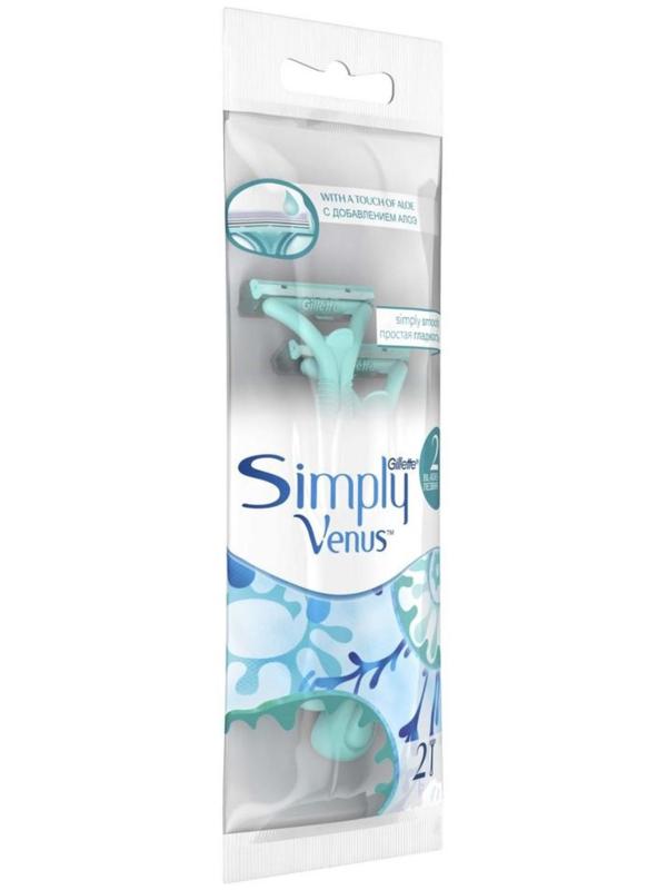 Станок бритвенный одноразовый Gillette Venus2, 2 шт.