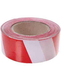 Лента оградительная, эконом, красно-белая, ширина 5 см, 200 м