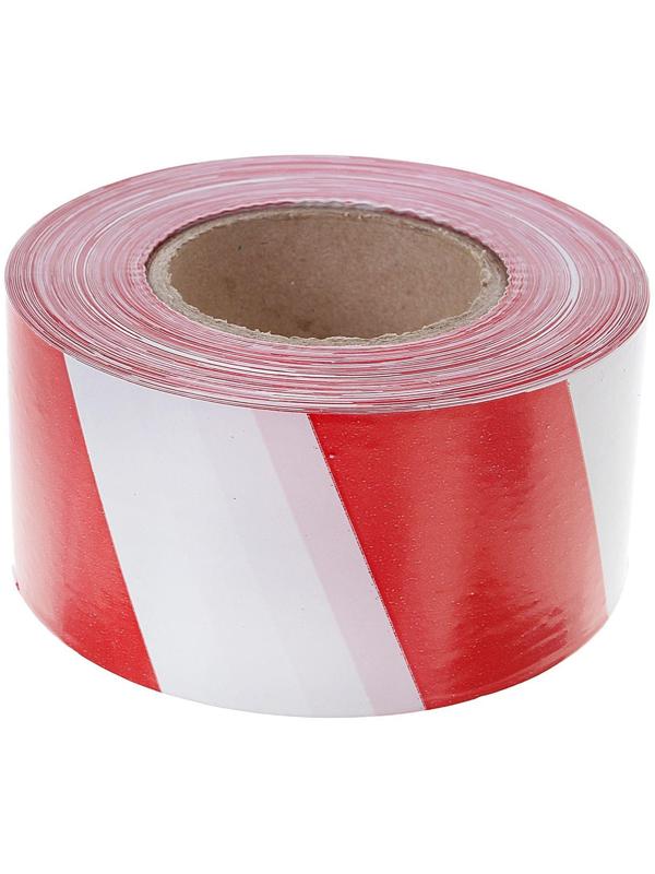 Лента оградительная, красно-белая, ширина 7,5 см, 250 м