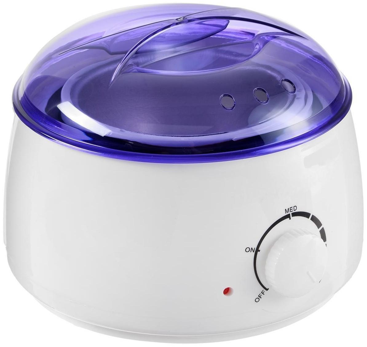 Воскоплав Luazon LVPL-07, баночный, 100 Вт, 400 г, регулировка температуры, 220 В, сиреневый