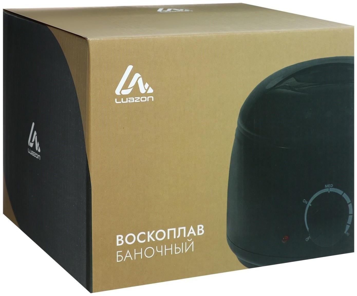 Воскоплав Luazon LVPL-07, баночный, 100 Вт, 400 г, регулировка температуры, 220 В, сиреневый