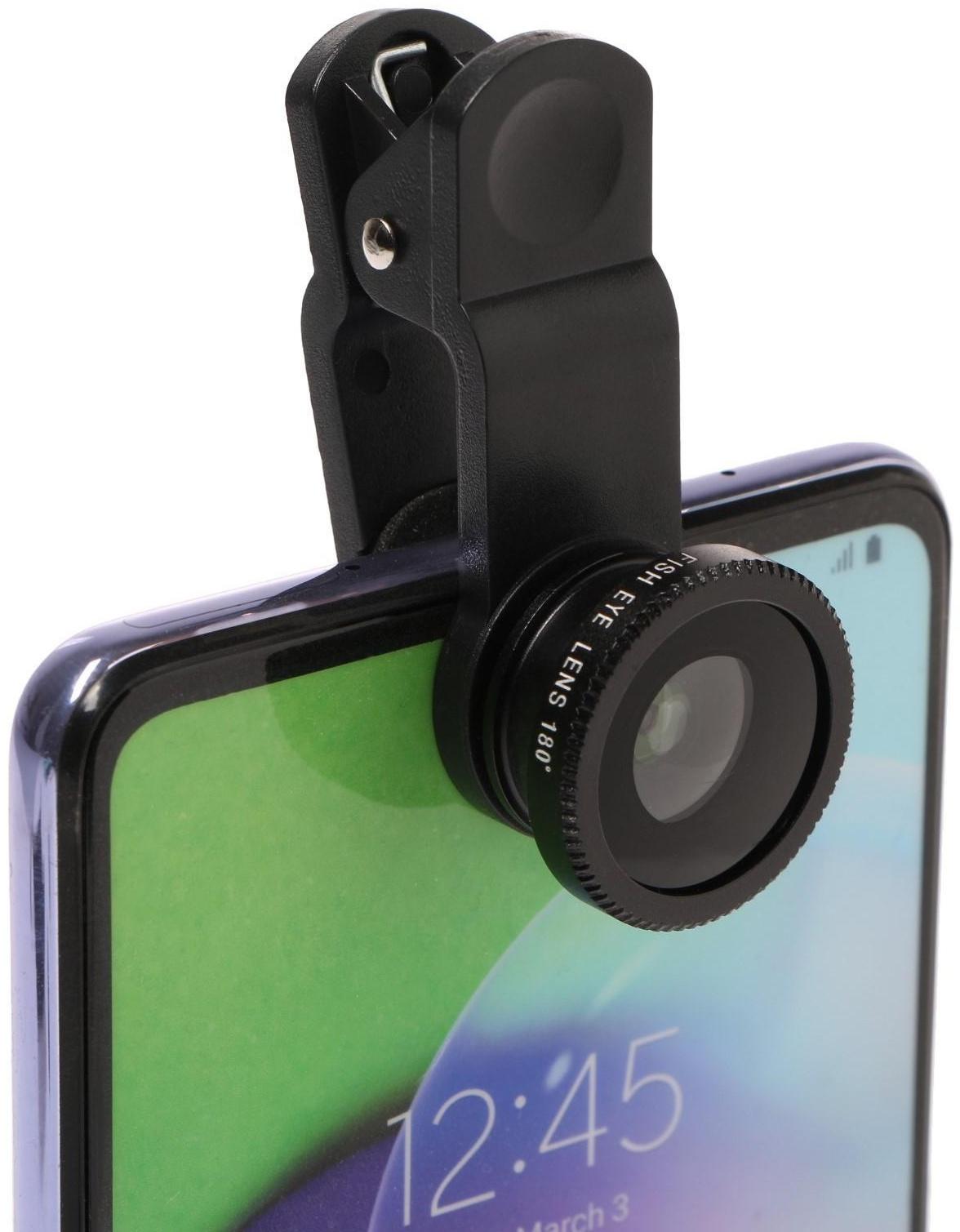 Набор линз LuazON для телефона: широкоугольная, макро и рыбий глаз 180 градусов