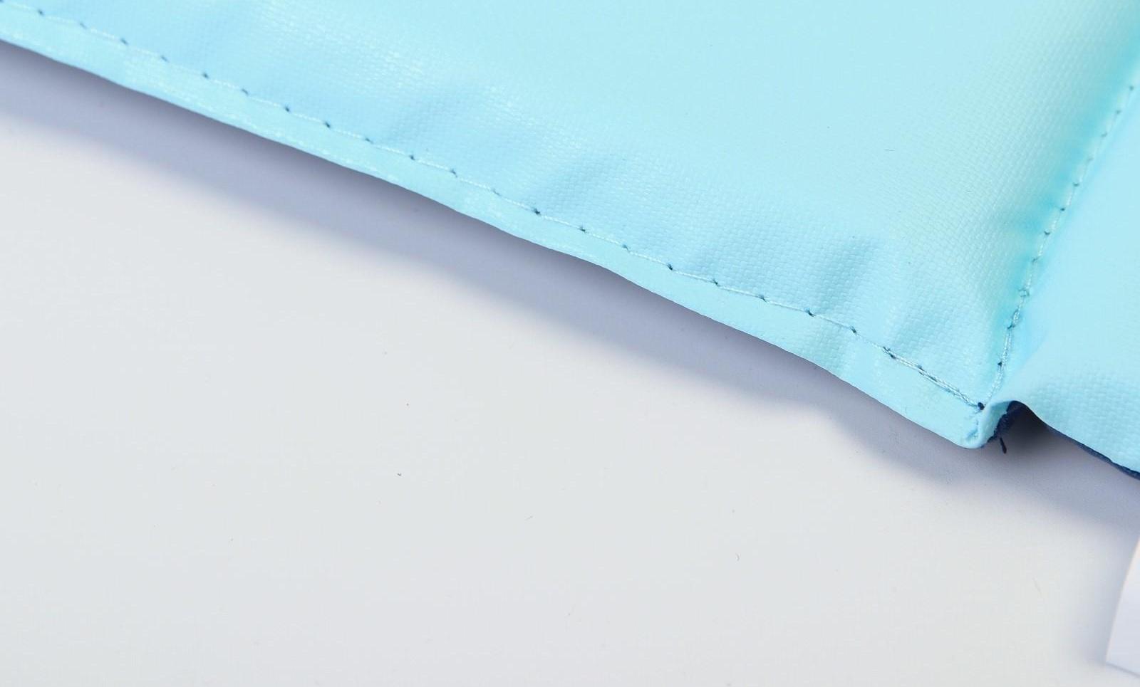 Матрасик для пеленального столика/комода двусторонний со складными бортиками 82х72 см., цвет синий/голубой