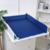 Матрасик для пеленального столика/комода двусторонний со складными бортиками 82х72 см., цвет синий/голубой