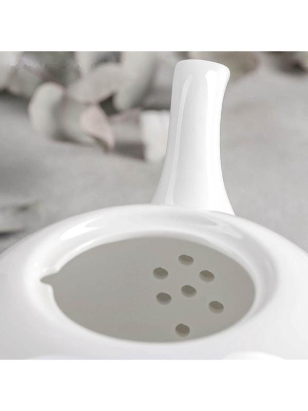 Чайник фарфоровый заварочный Olivia «Классика», 1,1 л, цвет белый