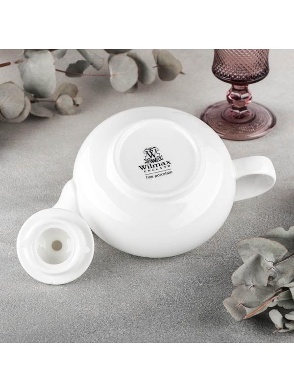 Чайник фарфоровый заварочный, 800 мл, цвет белый