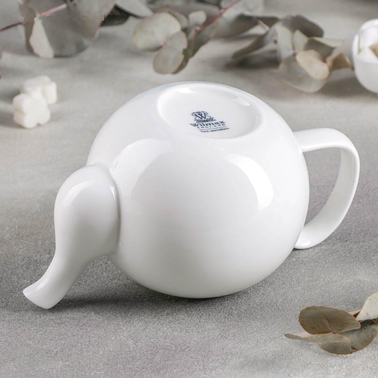 Чайник фарфоровый заварочный Olivia «Классика», 800 мл, цвет белый