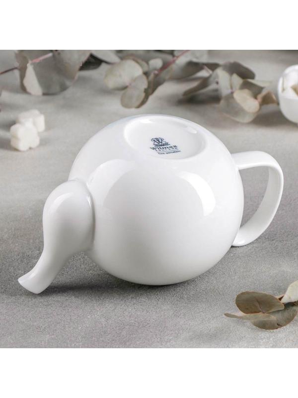 Чайник фарфоровый заварочный Olivia «Классика», 800 мл, цвет белый