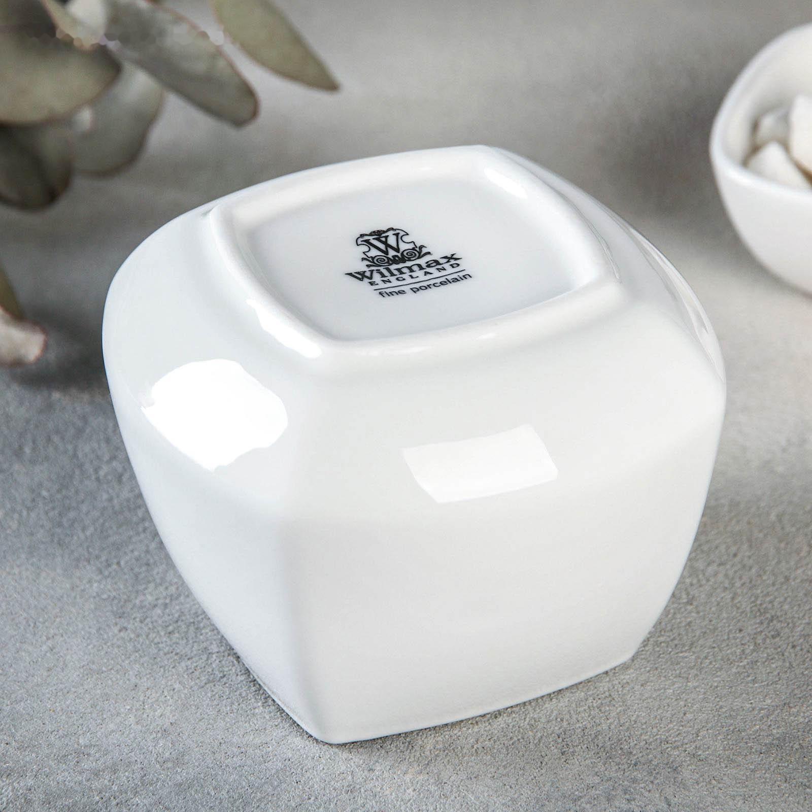 Сахарница фарфоровая Ilona, 340 мл, с крышкой, цвет белый