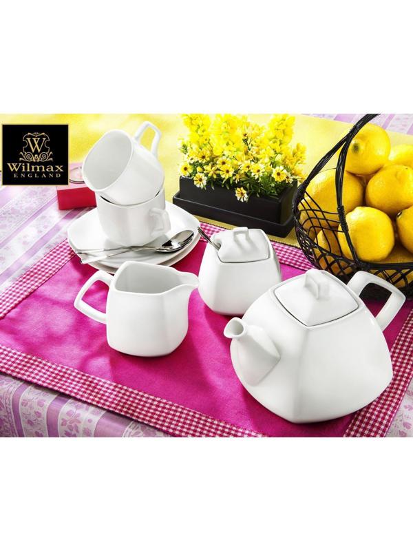 Сахарница фарфоровая Ilona, 340 мл, с крышкой, цвет белый