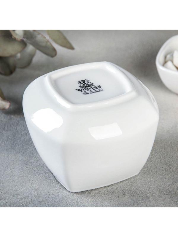 Сахарница фарфоровая Ilona, 340 мл, с крышкой, цвет белый