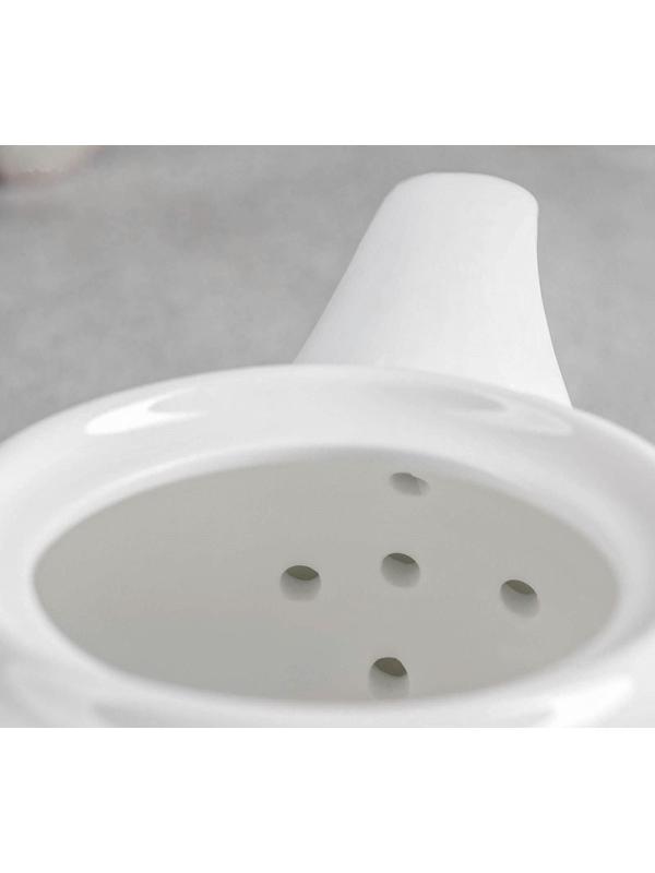 Чайник фарфоровый заварочный, 500 мл, цвет белый