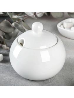 Сахарница фарфоровая Olivia, 540 мл, с крышкой