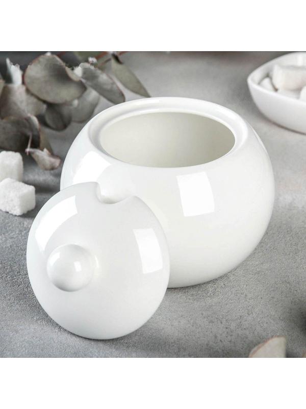 Сахарница фарфоровая Olivia, 540 мл, с крышкой