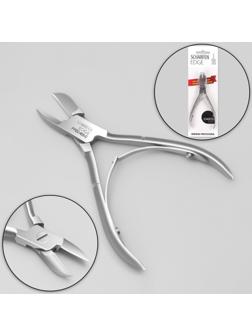 Кусачки педикюрные, двойная пружина, 12 см, длина лезвия - 16 мм, цвет матовый серебристый, PPEC-405-D-BJ