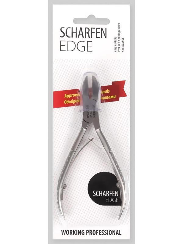 Кусачки педикюрные, двойная пружина, 12 см, длина лезвия - 16 мм, цвет матовый серебристый, PPEC-405-D-BJ