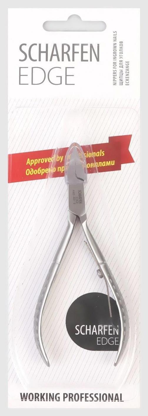 Кусачки педикюрные, 10 см, длина лезвия - 14 мм, на блистере, цвет матовый серебристый, PYEC-407-D-BJ