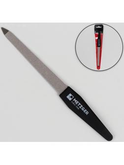 Пилка металлическая для ногтей, 15,2 см, в чехле, цвет чёрный, PF-927