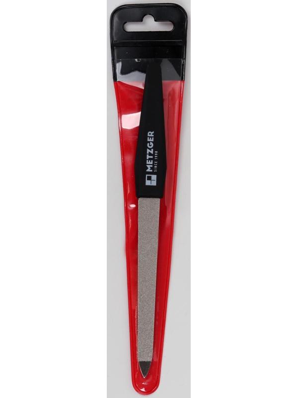 Пилка металлическая для ногтей, 15,2 см, в чехле, цвет чёрный, PF-927