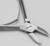 Кусачки для педикюра, двойная пружина, 10 см, длина лезвия - 17 мм, цвет матовый серебристый, PP-840-D-LJ