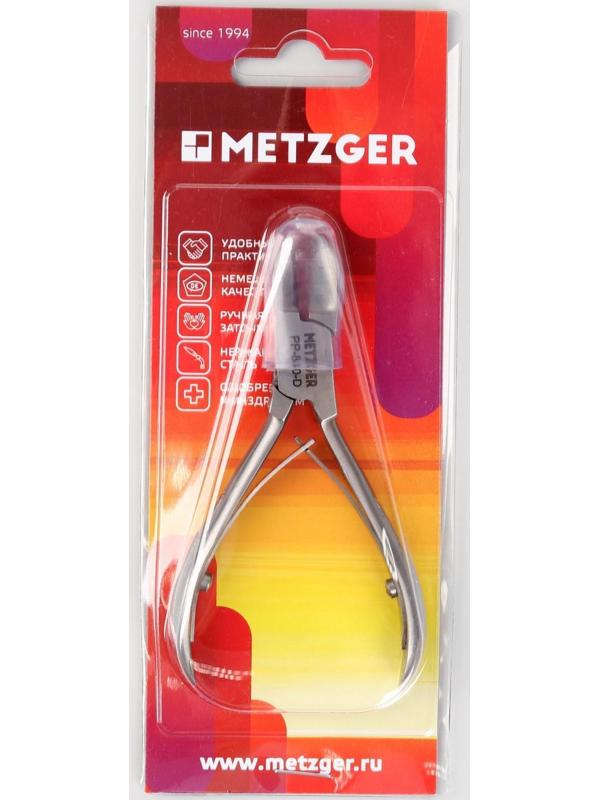 Кусачки для педикюра, двойная пружина, 10 см, длина лезвия - 17 мм, цвет матовый серебристый, PP-840-D-LJ