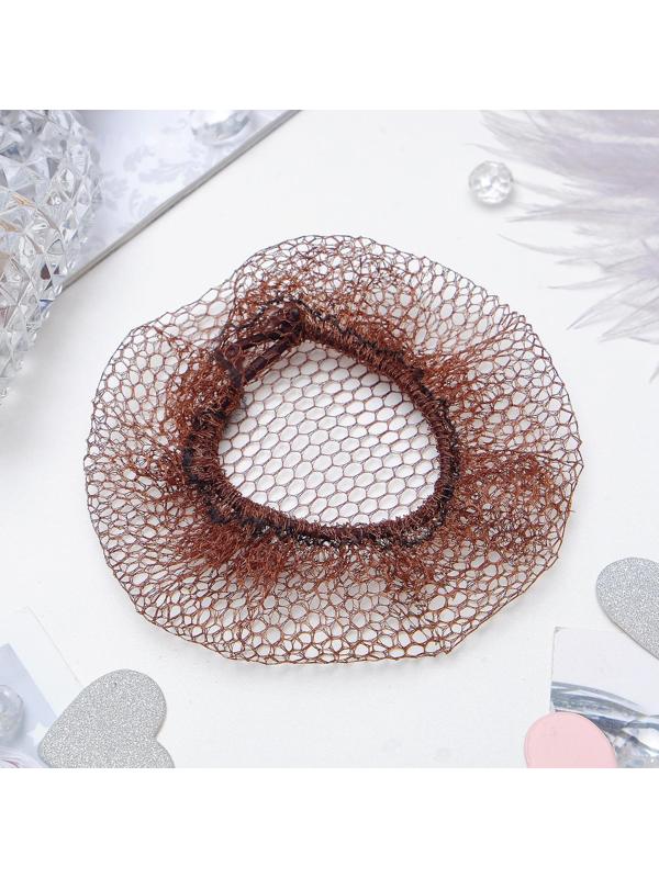 Сетка для волос, коричневый