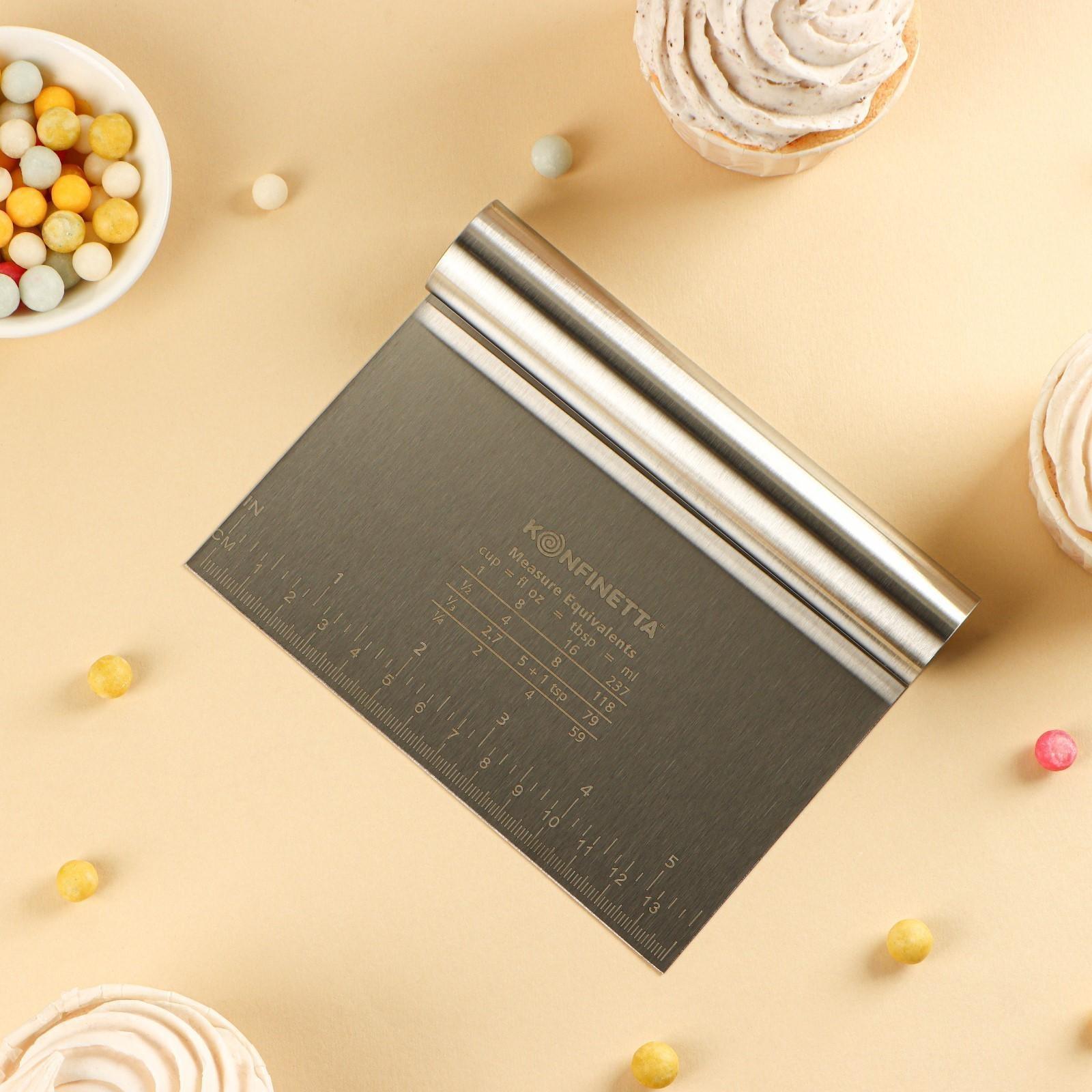 Шпатель кондитерский с размерной линейкой, 15×12 см