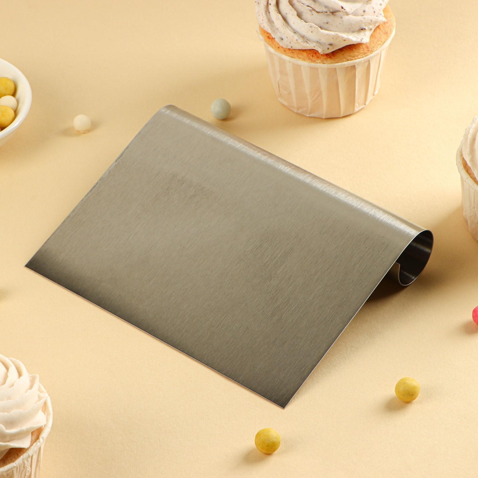 Шпатель кондитерский с размерной линейкой, 15×12 см