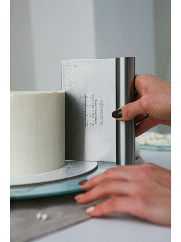 Шпатель кондитерский с размерной линейкой, 15×12 см